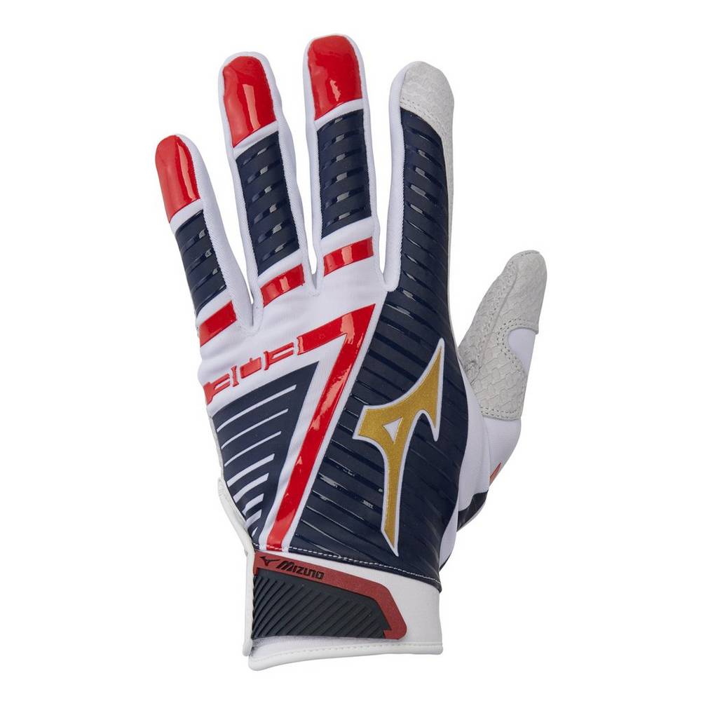 Mens Mizuno B-130 Adult Baseball Batting Gloves Stripes Philippines (EMHUIX740)